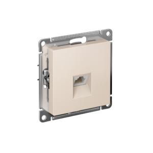Atlas Design Розетка компьютерная RJ45 кат. 5e, механизм, Бежевый
