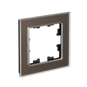 Atlas Design Рамка 1-постовая Стекло Мокко