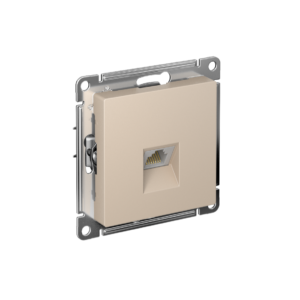 Atlas Design Розетка компьютерная RJ45 кат. 5e, механизм, Песочный