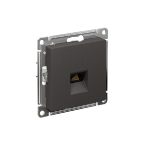 Atlas Design Розетка компьютерная RJ45 кат. 5e, механизм, Базальт