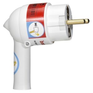 Вилка Legrand Elium 2К+З 16А 230В с рычагом извлечения, белая