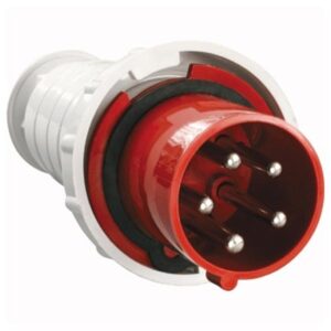 Вилка переносная 035, 3Р+РЕ+N, 63А, 380В, IP54