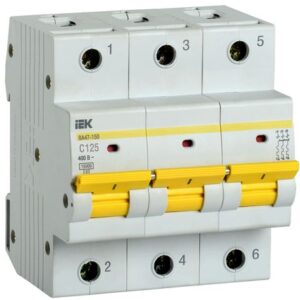Автоматический выключатель ВА47-150 3Р 125А С IEK