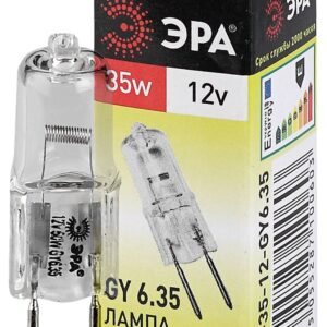Лампа галогенная ЭРА GY6.35-JC-35W-12V 35Вт 12В G6.35 капсула