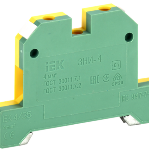 ЗАЖИМ КЛ.JXB-земля DIN (ЗНИ-4) YZN20-004-K52