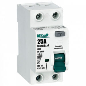 DEKraft УЗО-03 2P AC 30мА 6кА 25А 14207DEK