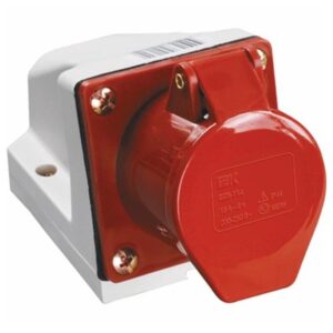 Розетка стационарная 125, 3Р+РЕ+N, 32А, 380В, IP44
