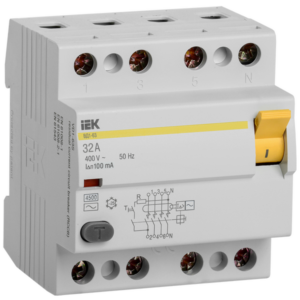УЗО ВД1-63 4Р 32А 100мА IEK
