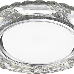Спот встраиваемый Feron CD4031 GX53 с LED подсветкой 4000K прозрачный, хром