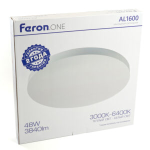Светильник светодиодный накладной Feron AL1600 48W 3840Lm 3000-6400K белый
