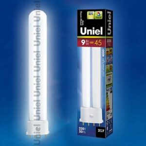 Лампа люминесцентная UNIEL PL 2G7 9Вт 4000К ESL-PL-9/4000/2G7