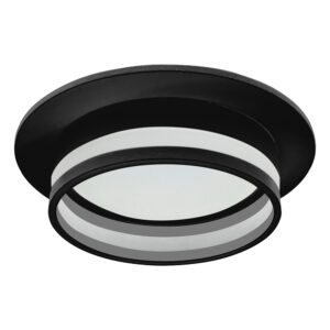 Спот встраиваемый Feron DL502 LUNA GX53 чёрный круг