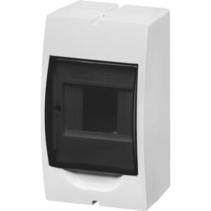 Бокс TDM ЩРН-П-4, навесной, пластик, IP41, белая дверца, 4 модуля