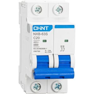 Автоматический выключатель CHINT NXB-63S 2П 20А C 4,5kA