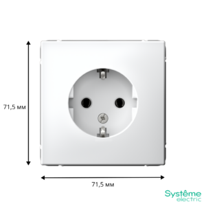 Розетка Systeme Electric ArtGallery 1-я с/з Лотос GAL001343