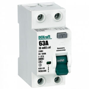 DEKraft УЗО-03 2P A 30мА 6кА 63А 14265DEK