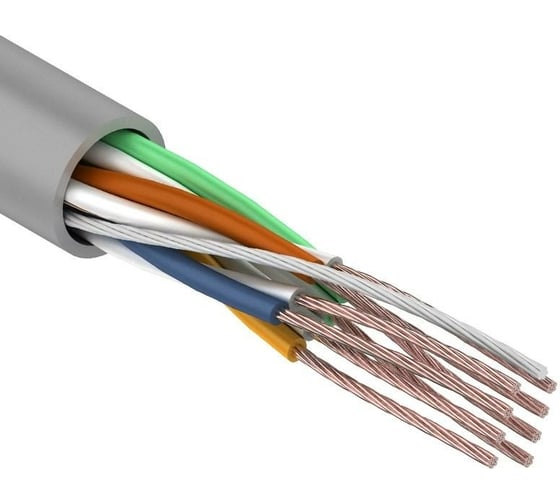 Кабель UTP (витая пара) 4 пары, Cat 5e (чистая медь жилы)