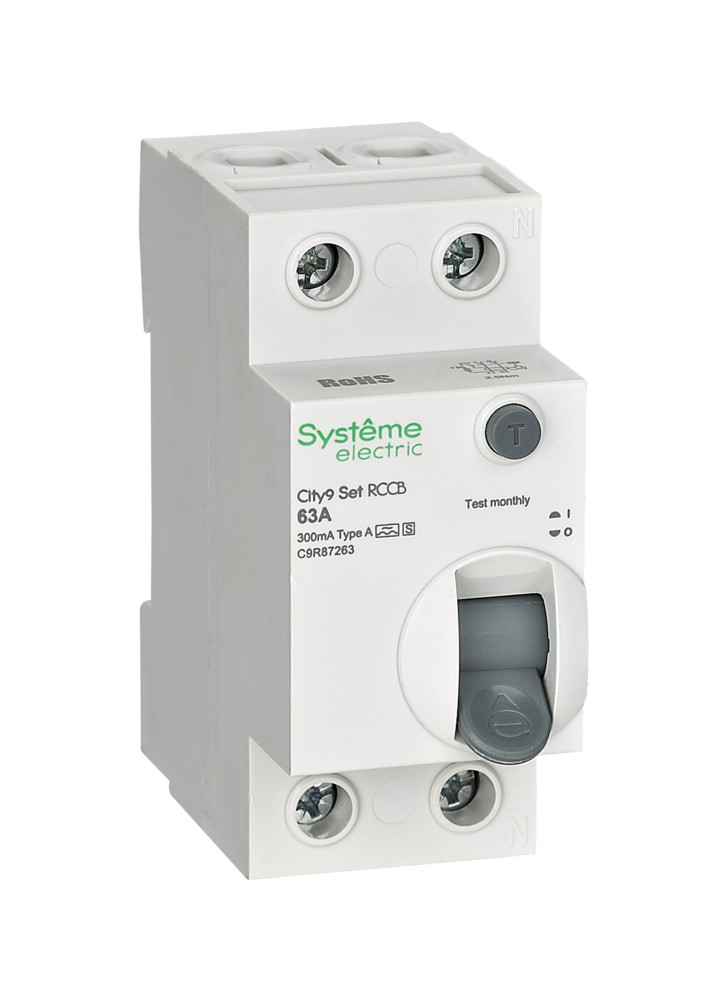 City9 Set УЗО 2Р 63А 300mA (тип A-S)
