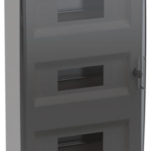 Корпус пластиковый IEK TEKFOR ЩРН-П-36, накладной, IP41, черная прозрачная дверь TF5-KP12-N-36-41-K01-K03