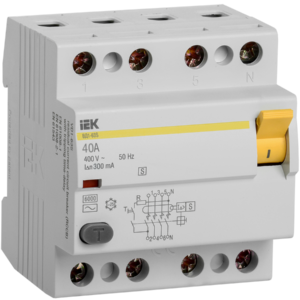 УЗО ВД1-63S 4Р 40А 300мА селективное IEK