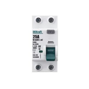 DEKraft УЗО-03 2P AC 10мА 6кА 25А 14203DEK