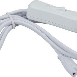 Шнур сетевой ЭРА LLED-A-CABLE-1.5m-SW-W для линейных светильников, С7, 1,5 м, с выключателем